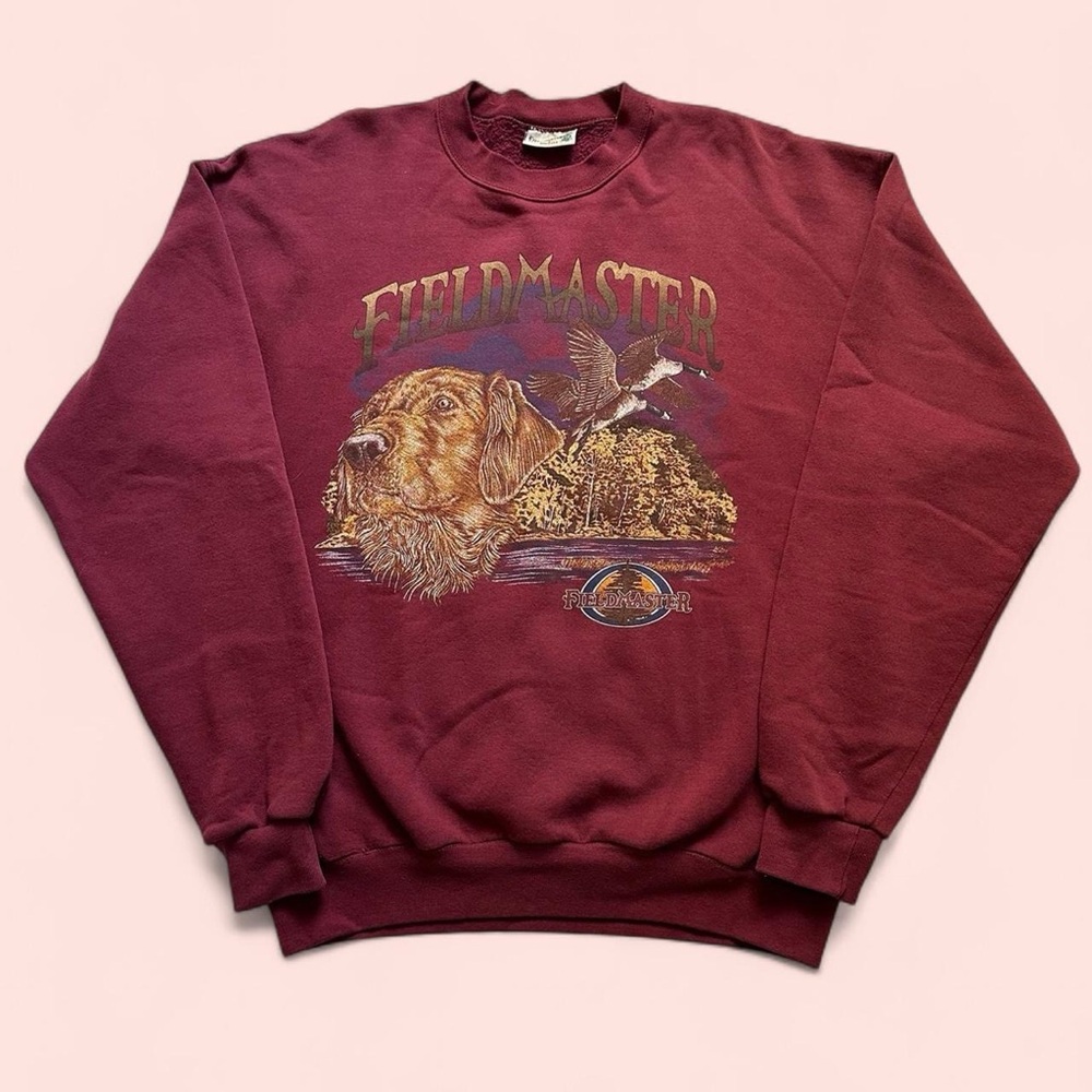 Fieldmaster Men's Crewneck Sweatshirt in Burgundy